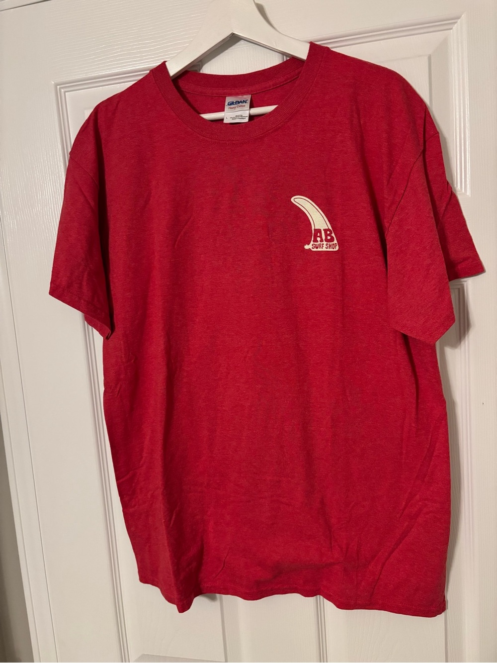 Vintage Surf Shop Gildan Red Heavy Cotton Crewneck Tee
